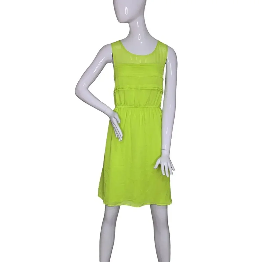 Maurices NWT Dress Sleeveless Pullover Full Lining Lime Green Size L